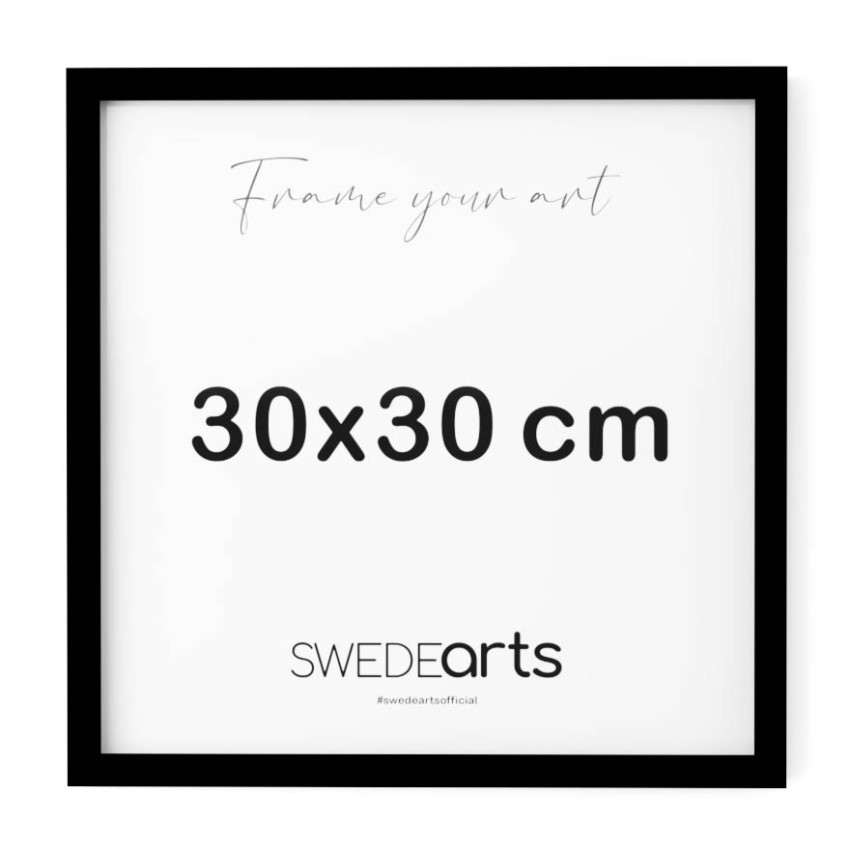 Tr&auml;ram - Svart 30x30cm