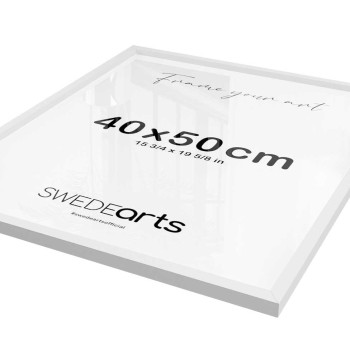 Tr&auml;ram - Vit 40x50cm