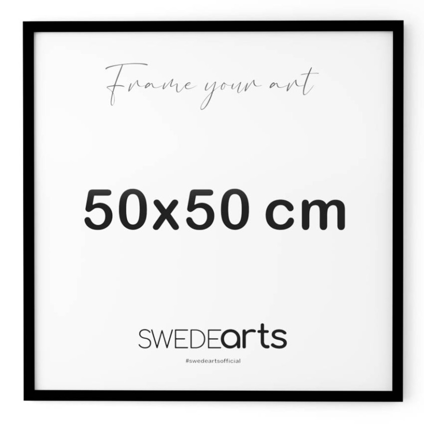 Tr&auml;ram - Svart 50x50cm