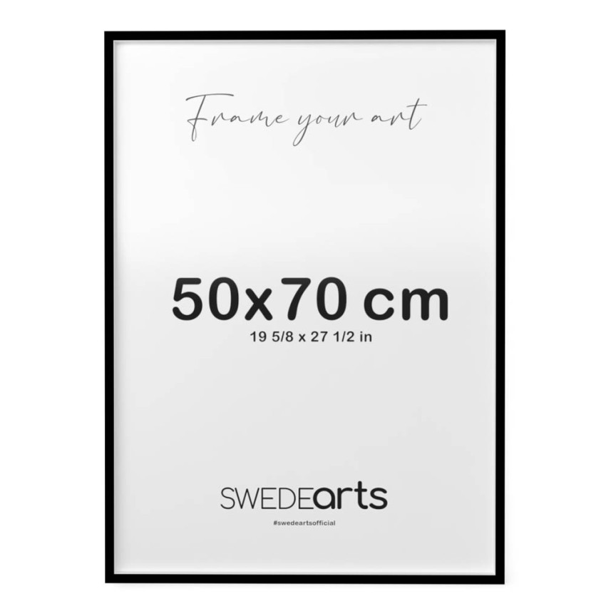 Tr&auml;ram - Svart 50x70cm