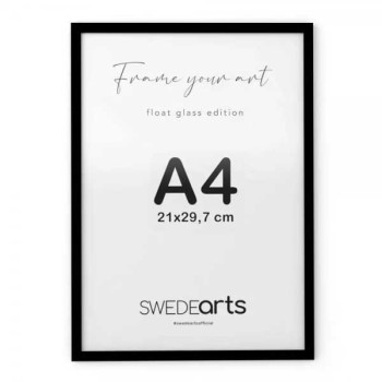 TR&Auml;RAM A4 med glas - SVART