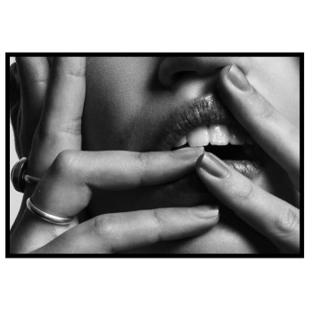 A womans lips - Simple poster