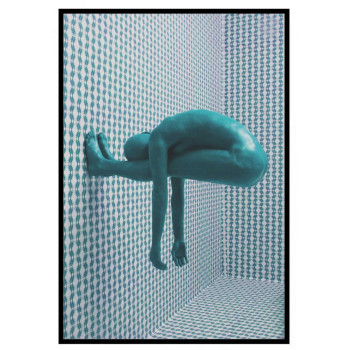 Abstrakt Gymnast - Turkos Poster