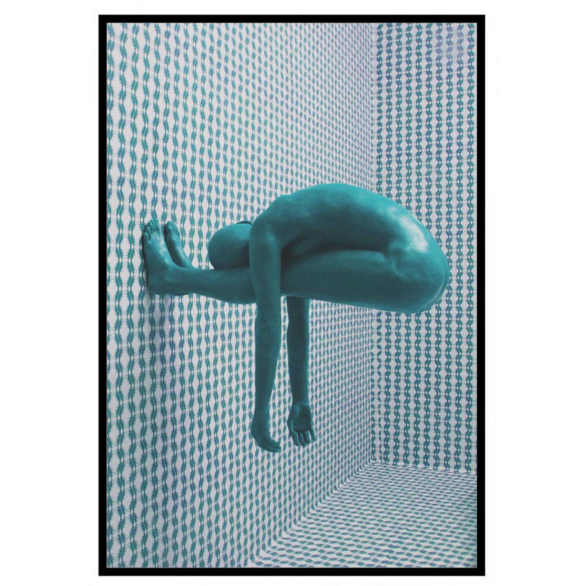 Abstrakt Gymnast - Turkos Poster