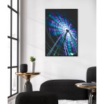 Ferris Wheel at Night - Colorful Poster