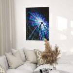 Ferris Wheel at Night - Colorful Poster