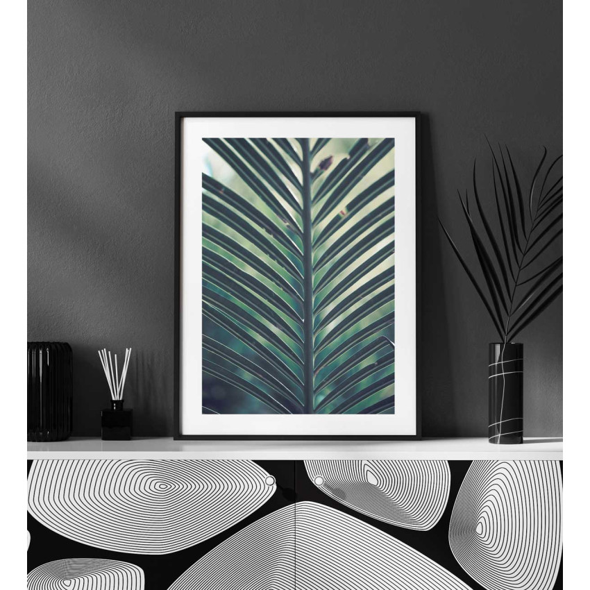 Växt & blad - Grön botanisk poster