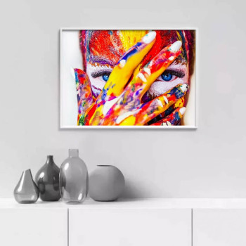 Woman in Paint - Big Poster