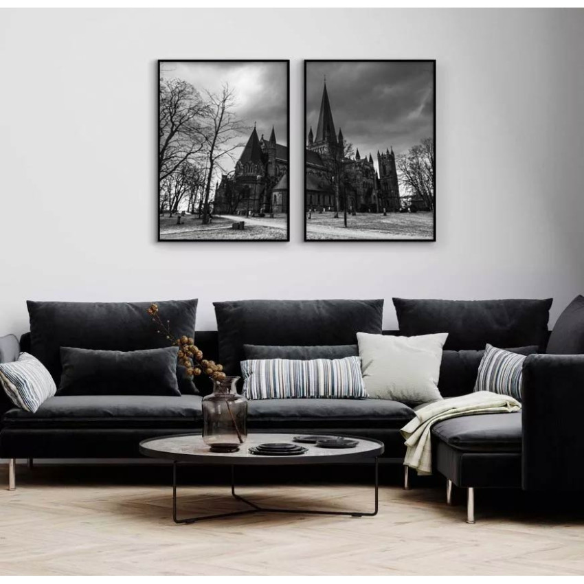 Spöklik kyrka i Trondheim - Poster i två delar