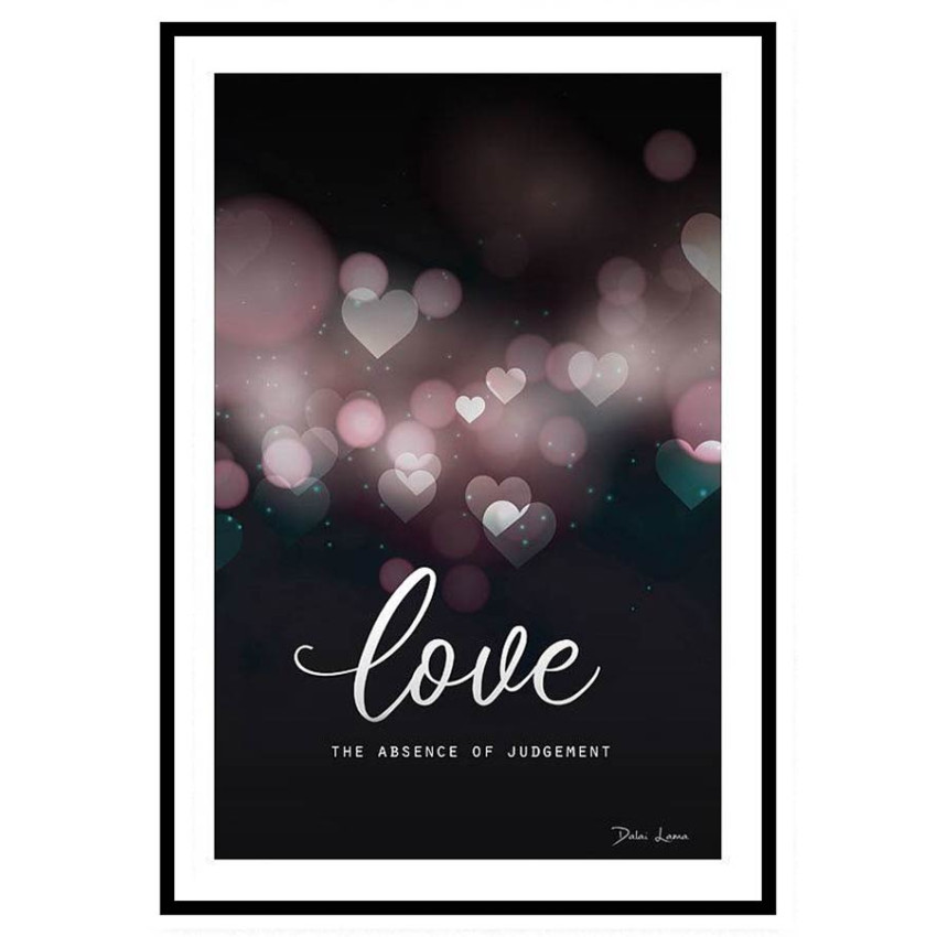 Simple love poster with famous quote