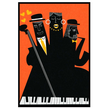 Musiker & hjärtan - Enkel poster