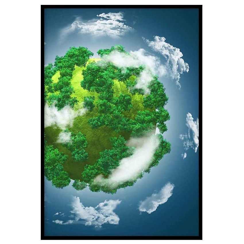 Natur glob - Enkel och fantasifull poster