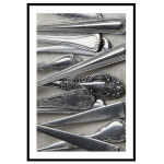 Classic elegant silverware - Kitchen poster