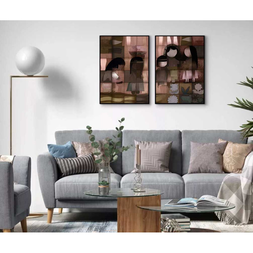 Artsy Family - Poster in Two Pieces