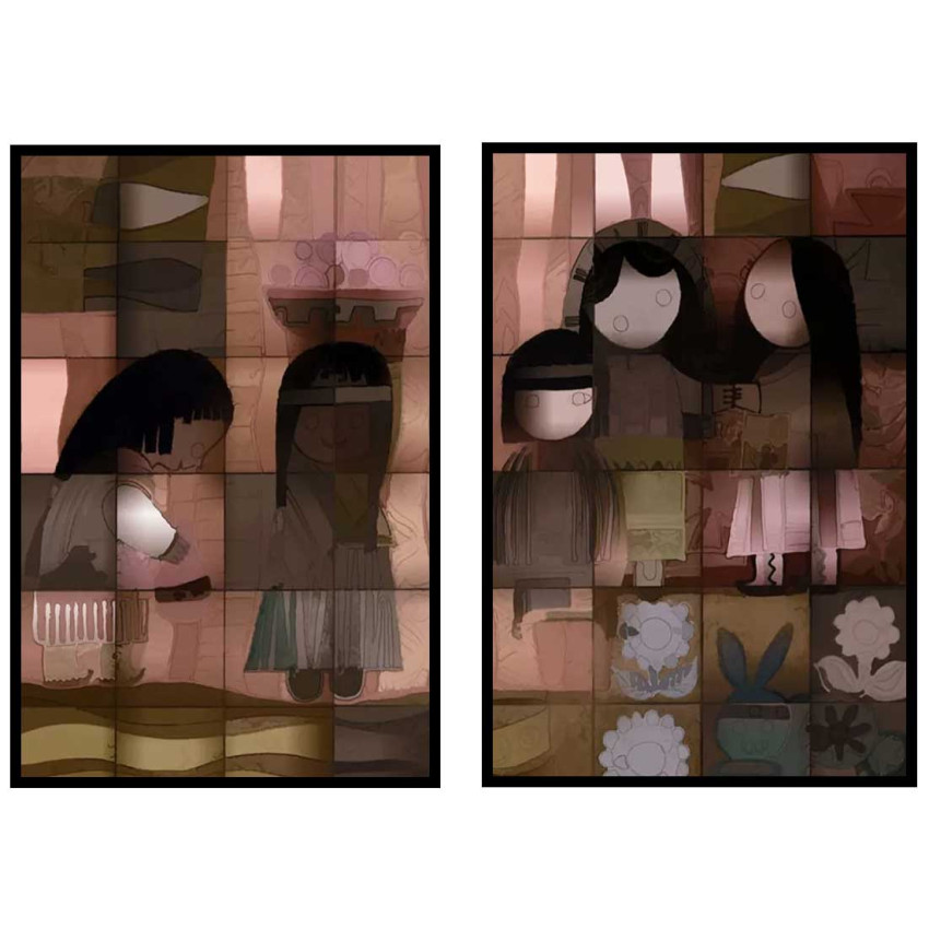 Artsy Family - Poster in Two Pieces