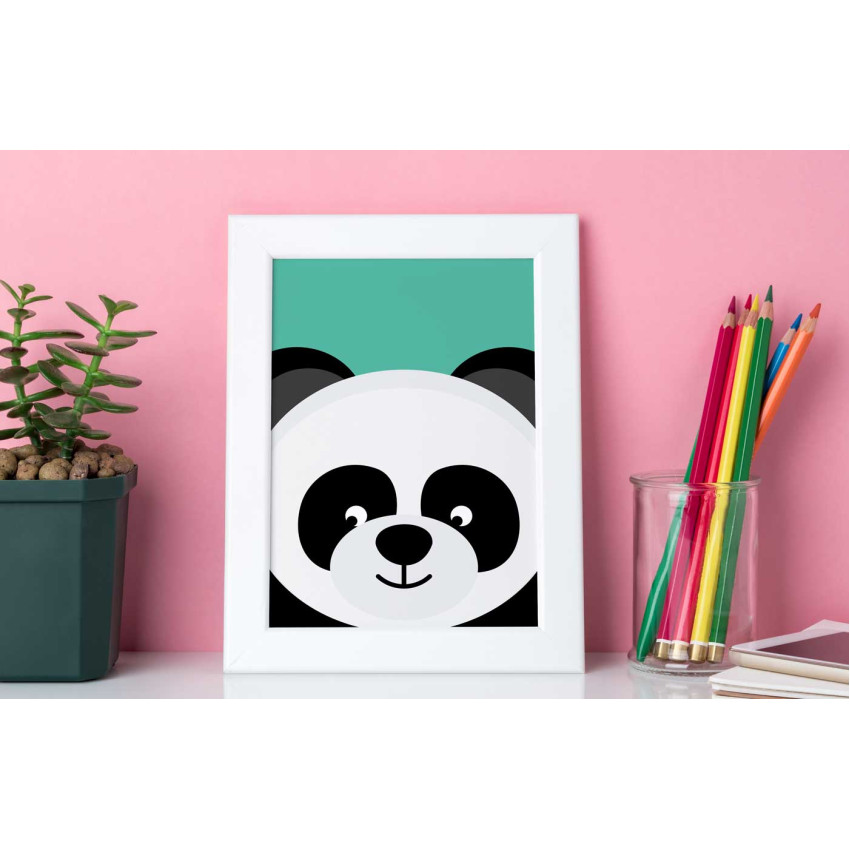 Rolig & söt panda - Barntavla