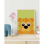 Rolig tiger - Simpel barntavla