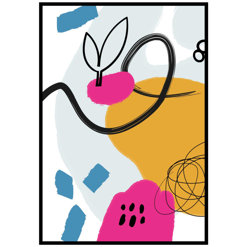 Pink art - Simple print poster