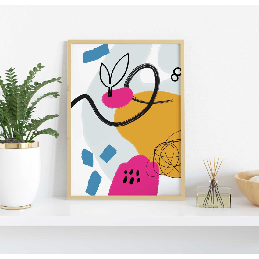 Pink art - Simple print poster