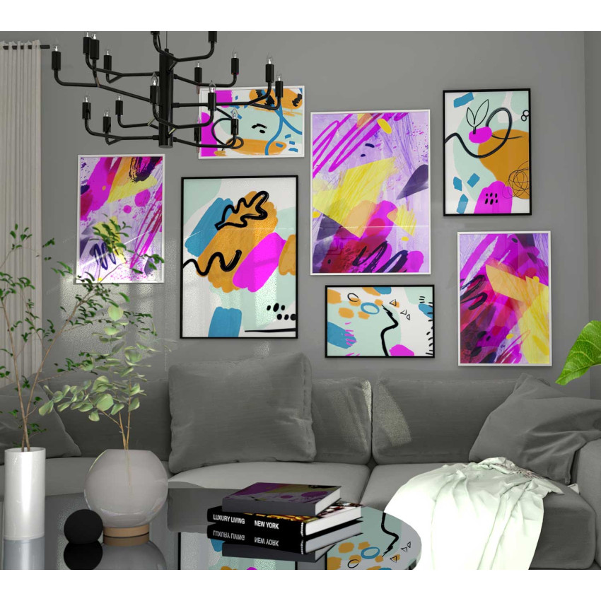 Pink art - Simple print poster