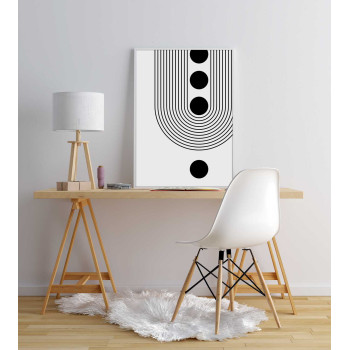 Line art circles #3 - Grafisk konst poster