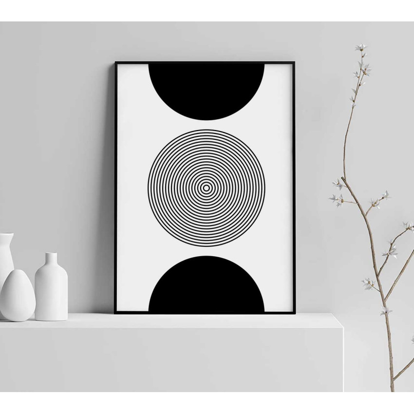 Line art circles #2 - Graphic art poster
