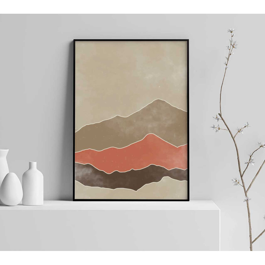 Ethnic mountain high #1 - Graphic art poster