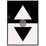Line art triangles #1 - Graphic art poster