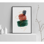 Vintage lines #1 - Graphic art poster