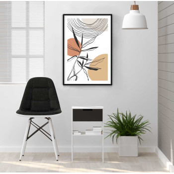 Botanisk linjekonst #2 - Minimalist plansch