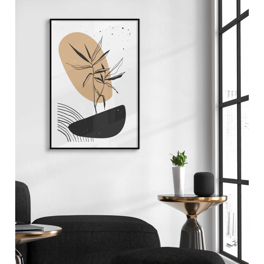 Botanical lines #1 - Graphic art poster