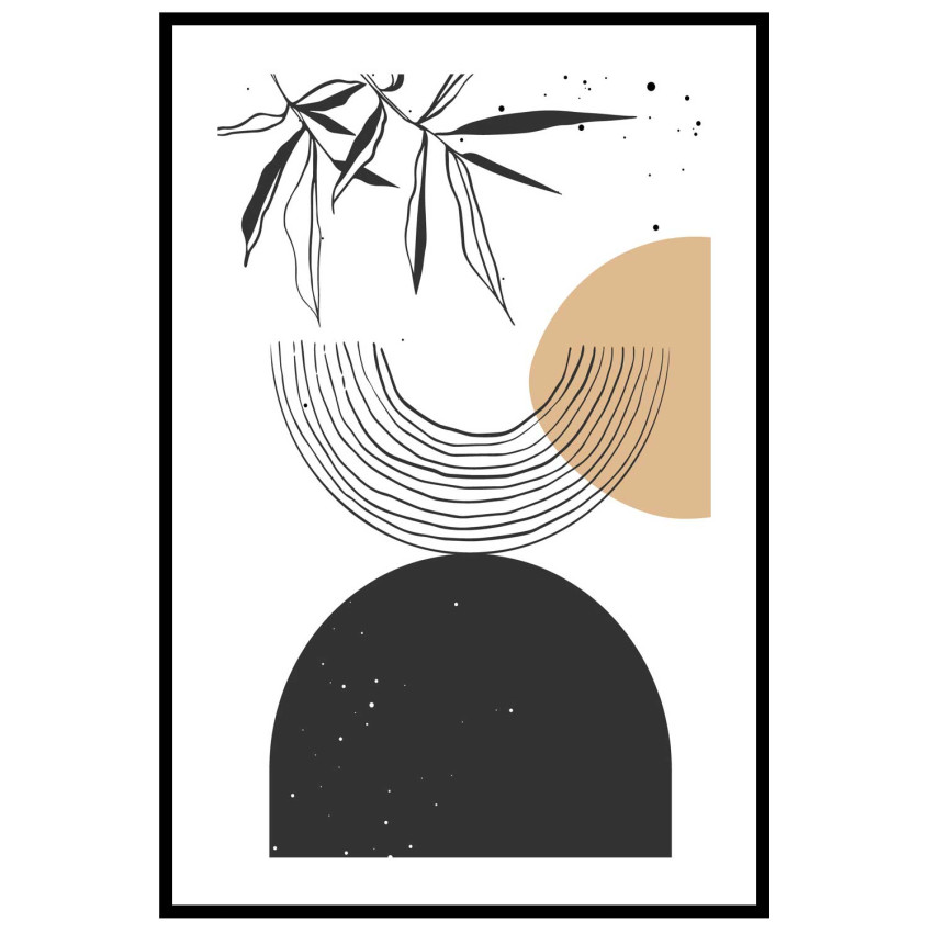 Botanical lines #3 - Graphic art poster