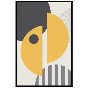 Sunny shapes #1 - Grafisk konst poster