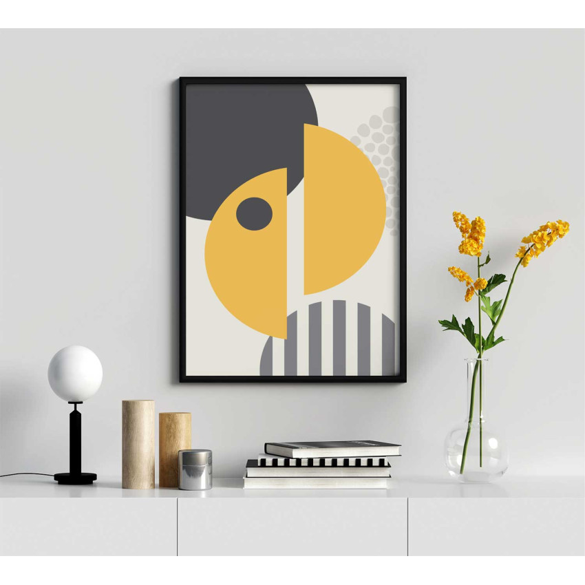 Sunny shapes #1 - Grafisk konst poster