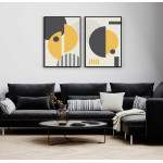 Sunny shapes #1 - Grafisk konst poster