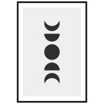 Boho art #1 - Grafisk svartvit poster