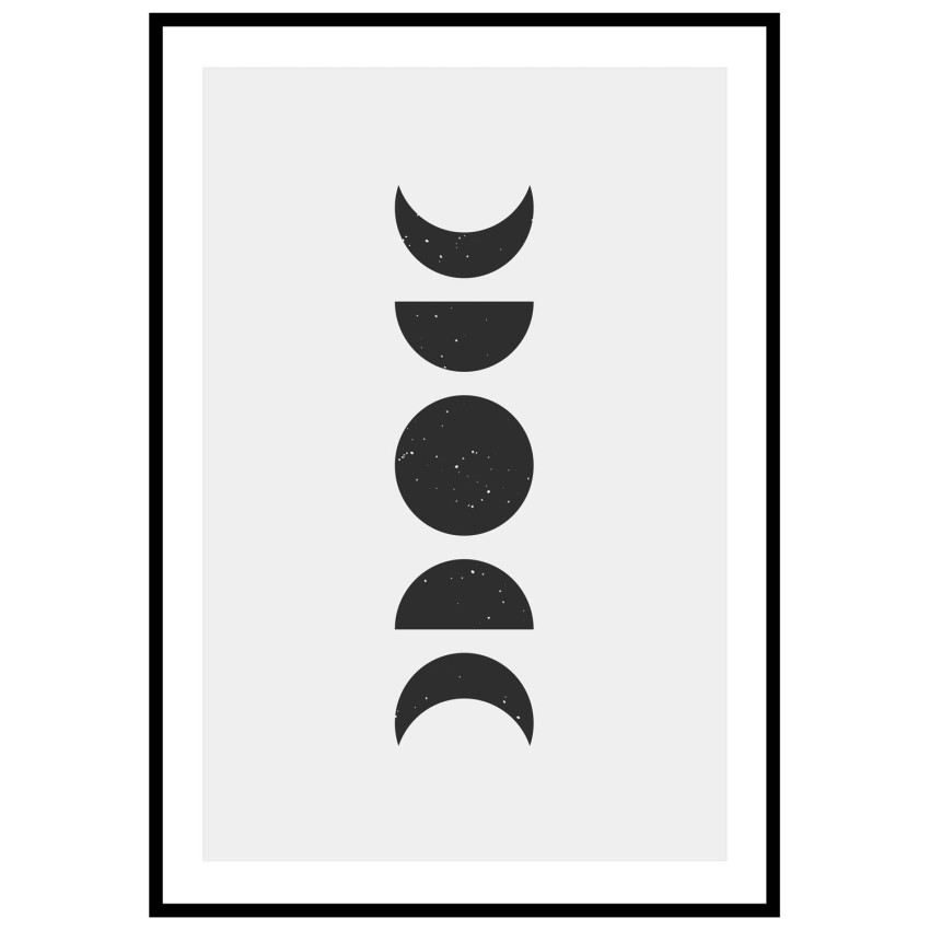 Boho art #1 - Grafisk svartvit poster