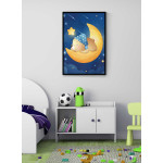 Cute teddybear sleeping - Kids poster