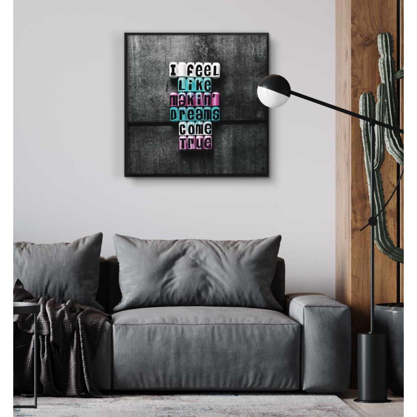 Motivating & trendy text street art poster