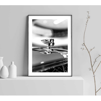 Bentley - Svartvit lyxig bil poster