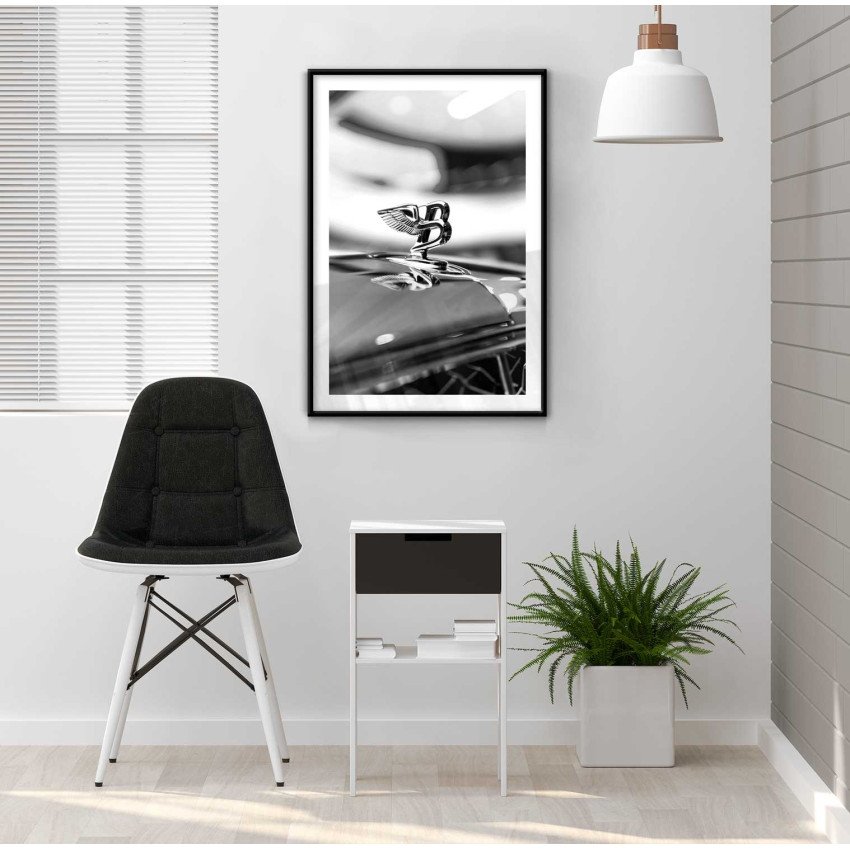 Bentley - Svartvit lyxig bil poster