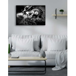 Abstrakt motocross poster