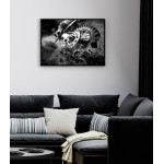 Abstrakt motocross poster