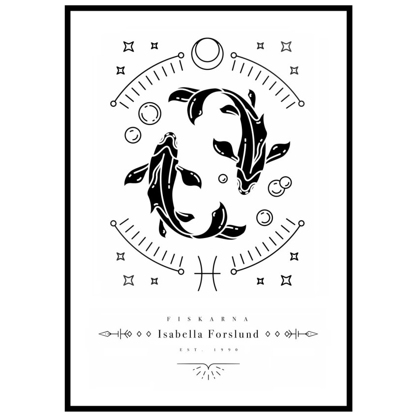 Zodiac Pisces posters - SwedeArts