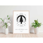 Skytten - Personlig poster med stjärntecken