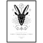 Stenbocken - Personlig poster med stjärntecken