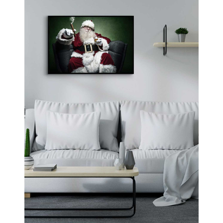 X-mas tree on VW-bus - Christmas poster