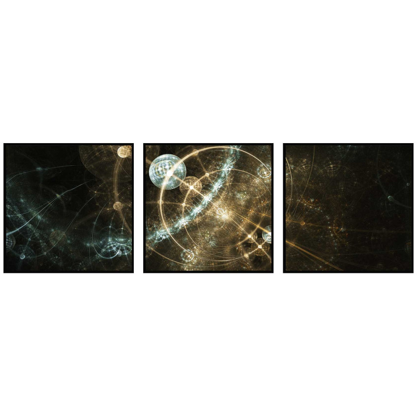 Circles in the Dark - Poster in Three Pieces