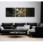 Circles in the Dark - Poster in Three Pieces
