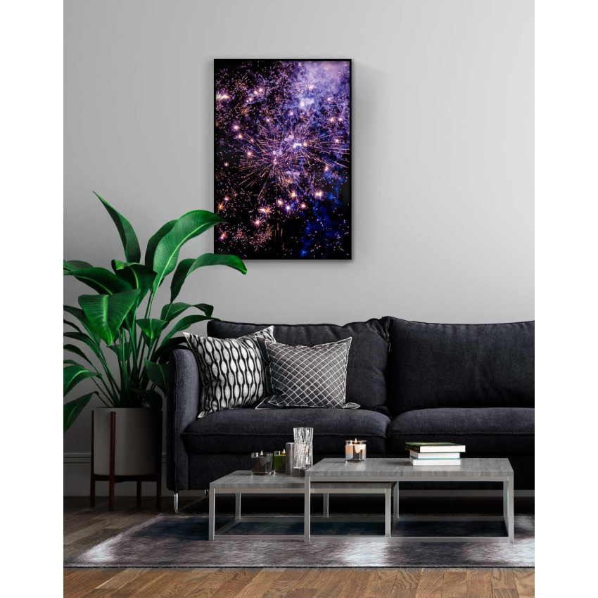 Fyrverkerier i lila - Högtidlig poster